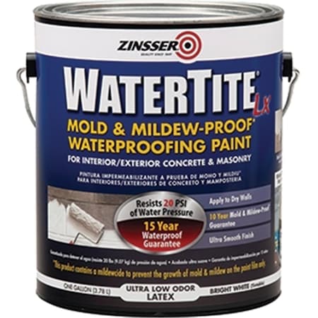 Zinsser Company 270267 1 Gallon Watertite-lx Latex Waterproofing Paint 100 VOC ZI327557